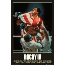 Rocky IV Movie (Sylvester Stallone With Flag) Poster Print New 24x36   
